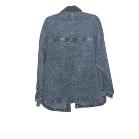 Altar'd State Laura Denim Corduroy Collar Barn Jacket - Picture 3 of 7